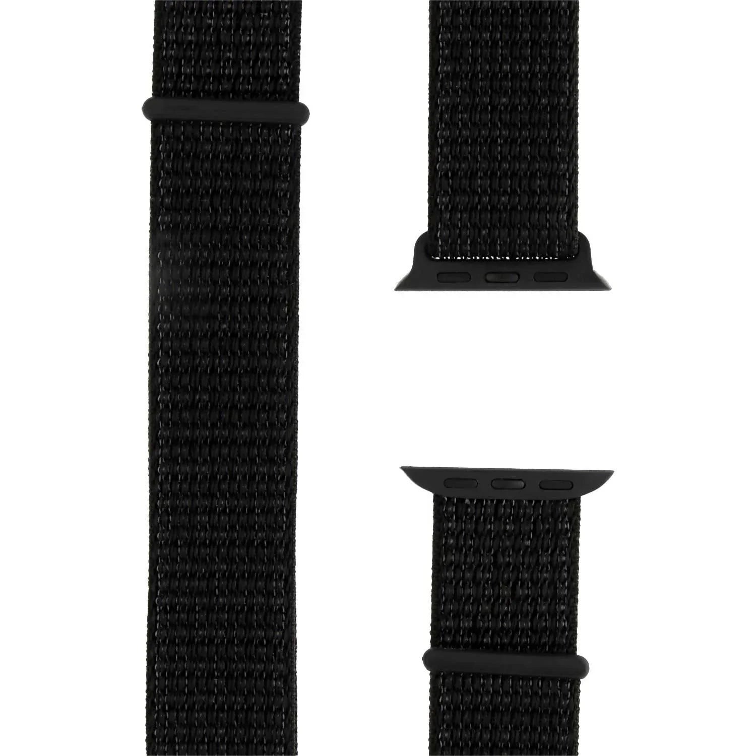 Bracelet pour Apple Watch Osvo - tissé - nylon - réflecteur noir