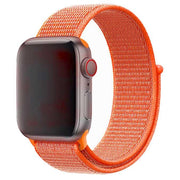 Bracelet Apple Watch Flyne - tissé - nylon - orange épicé