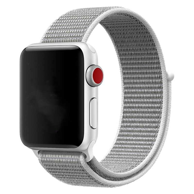 Bracelet Apple Watch Flyne - tissé - nylon - coquillage marin