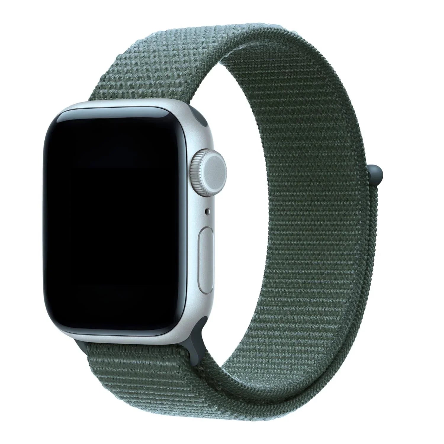 Bracelet Apple Watch Flyne - tissé - nylon - Vert forêt