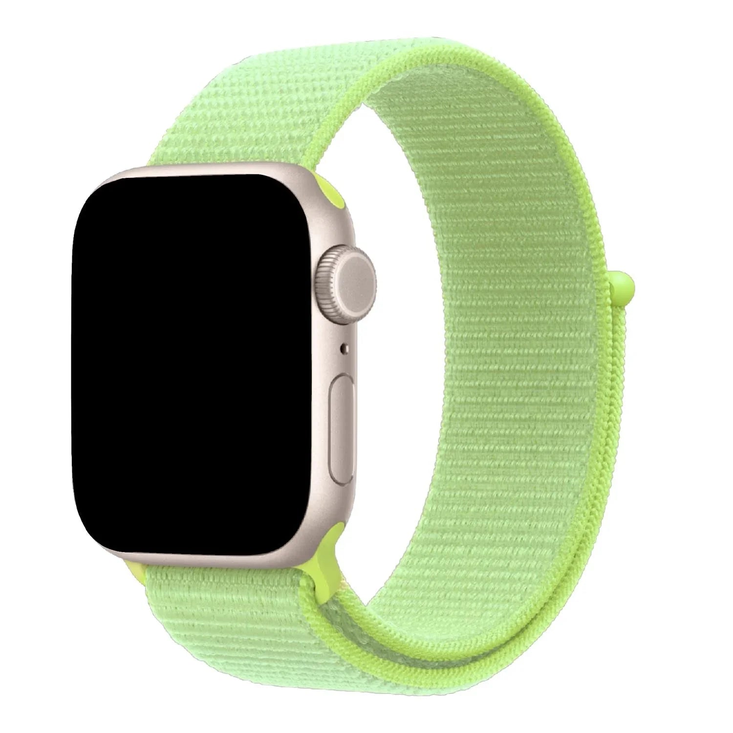 Bracelet Apple Watch Flyne - tissé - nylon - jaune fluo