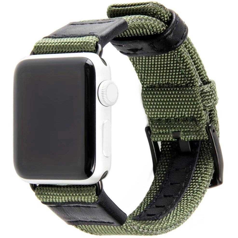 Bracelet Apple Watch - nylon - militaire - vert