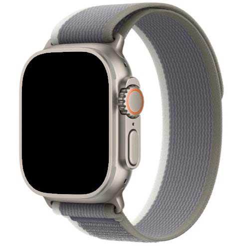 Apple Watch bracelet Trail - nylon - vert gris