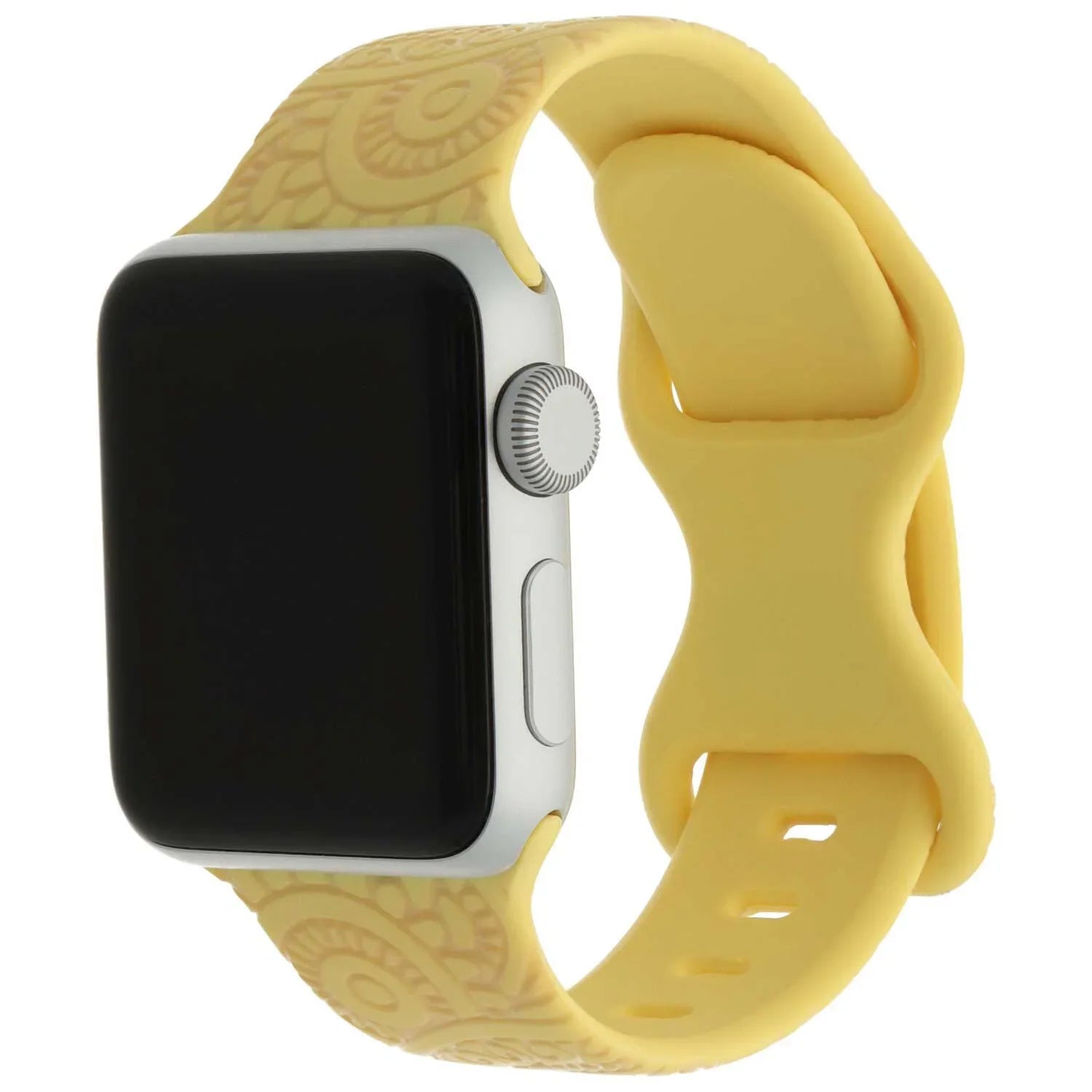 Bracelet Apple Watch Ibiza - silicone - jaune