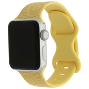 Bracelet Apple Watch Ibiza - silicone - jaune