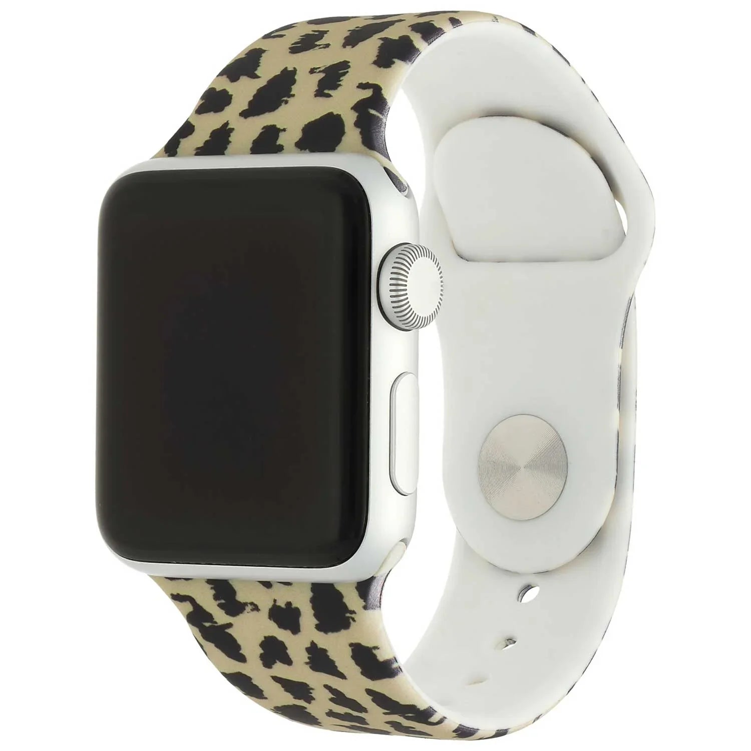 Bracelet imprimé Apple Watch – silicone – léopard marron