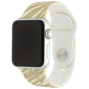Bracelet imprimé Apple Watch - silicone - zèbre marron