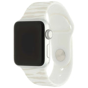 Apple Watch print bandje - siliconen - zebra sterrenlicht