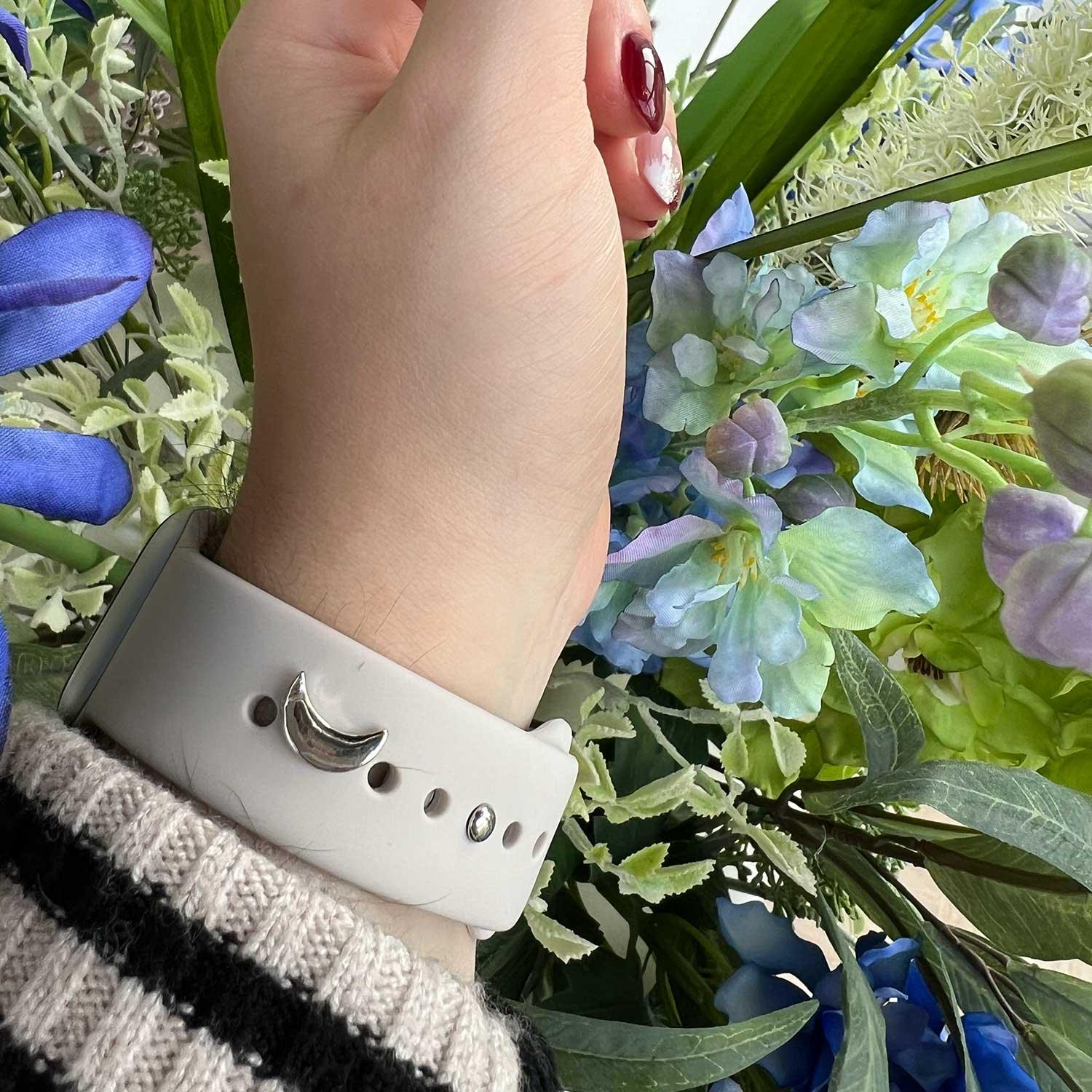 Bijou Apple Watch - Argent lunaire