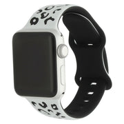 Apple Watch Wild bandje - siliconen - wit zwart
