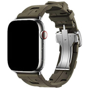 Bracelet Apple Watch Kilim - silicone - kaki
