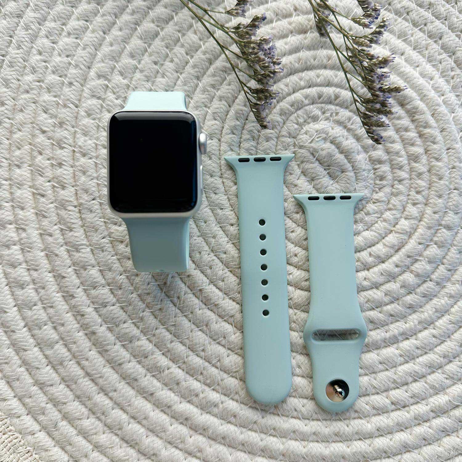 Bracelet Apple Watch Vyon - silicone - béryl