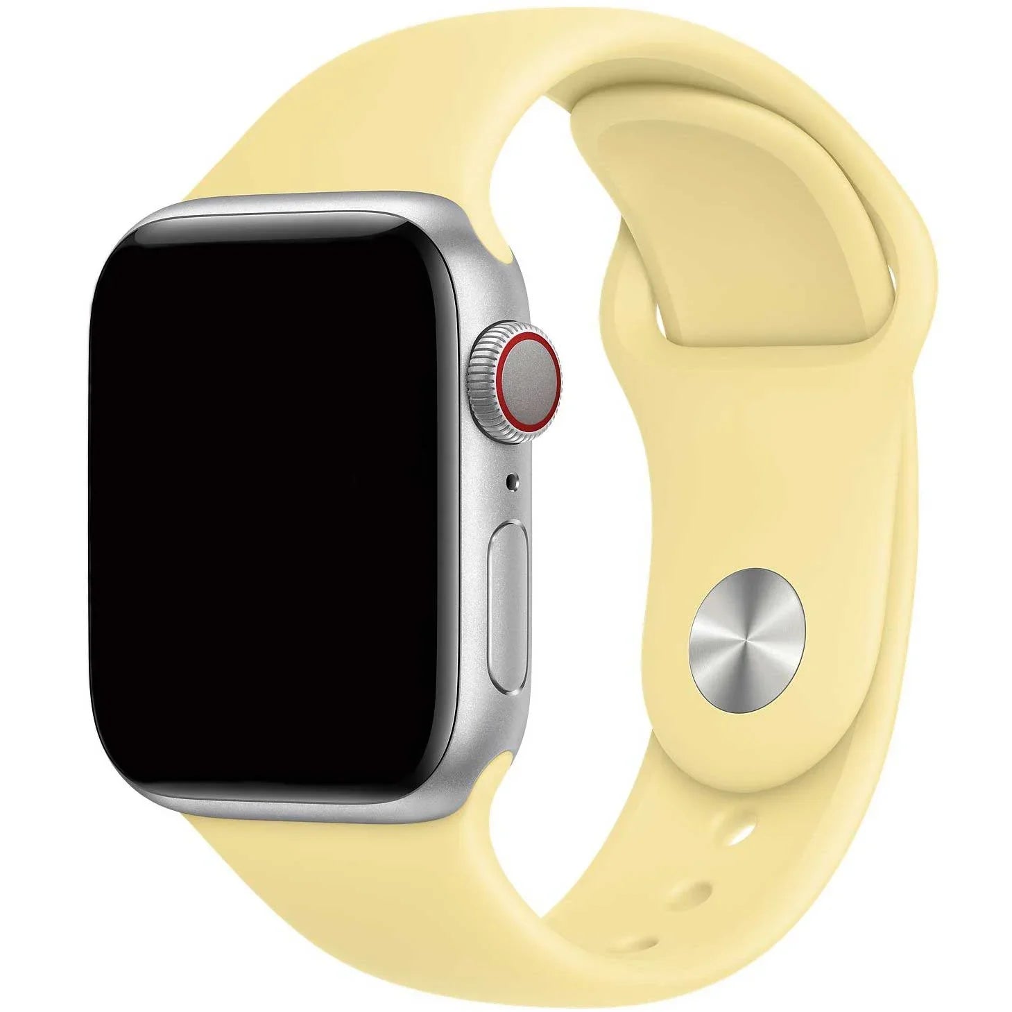 Bracelet Apple Watch Vyon - silicone - crème de citron
