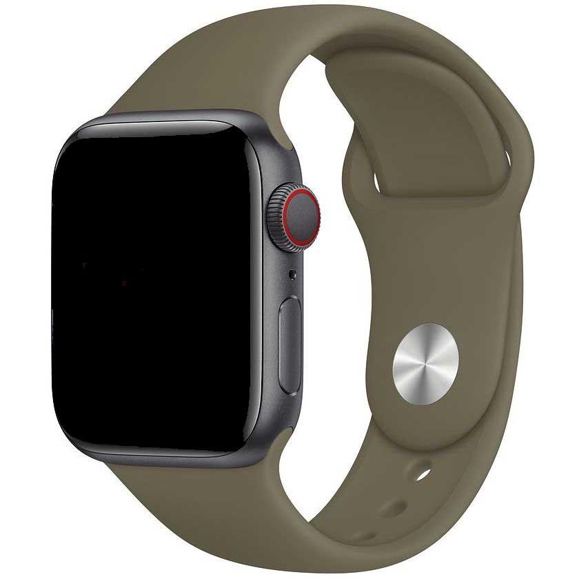 Bracelet Apple Watch Savro - silicone - kaki