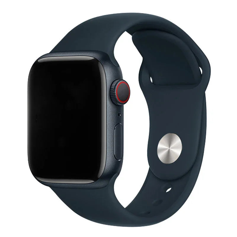 Bracelet Apple Watch - silicone - bleu minuit