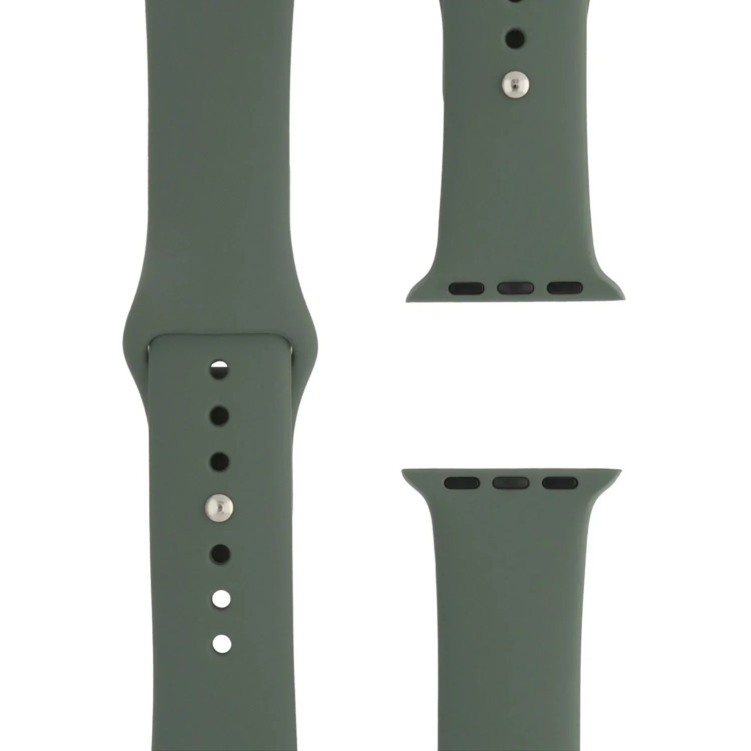 Bracelet Apple Watch - silicone - vert olive