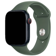 Bracelet Apple Watch - silicone - vert olive