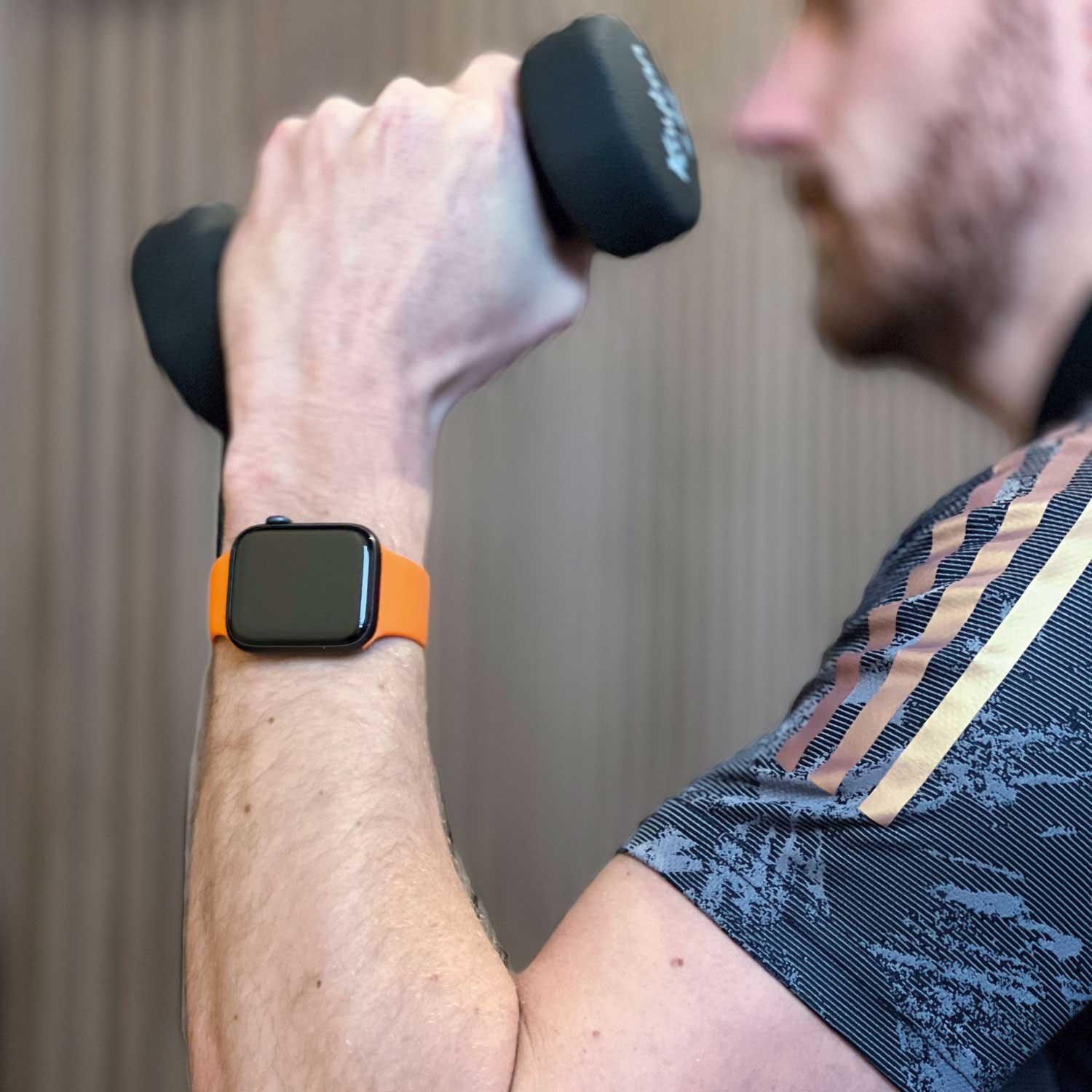 Bracelet Apple Watch Teyra - silicone - orange