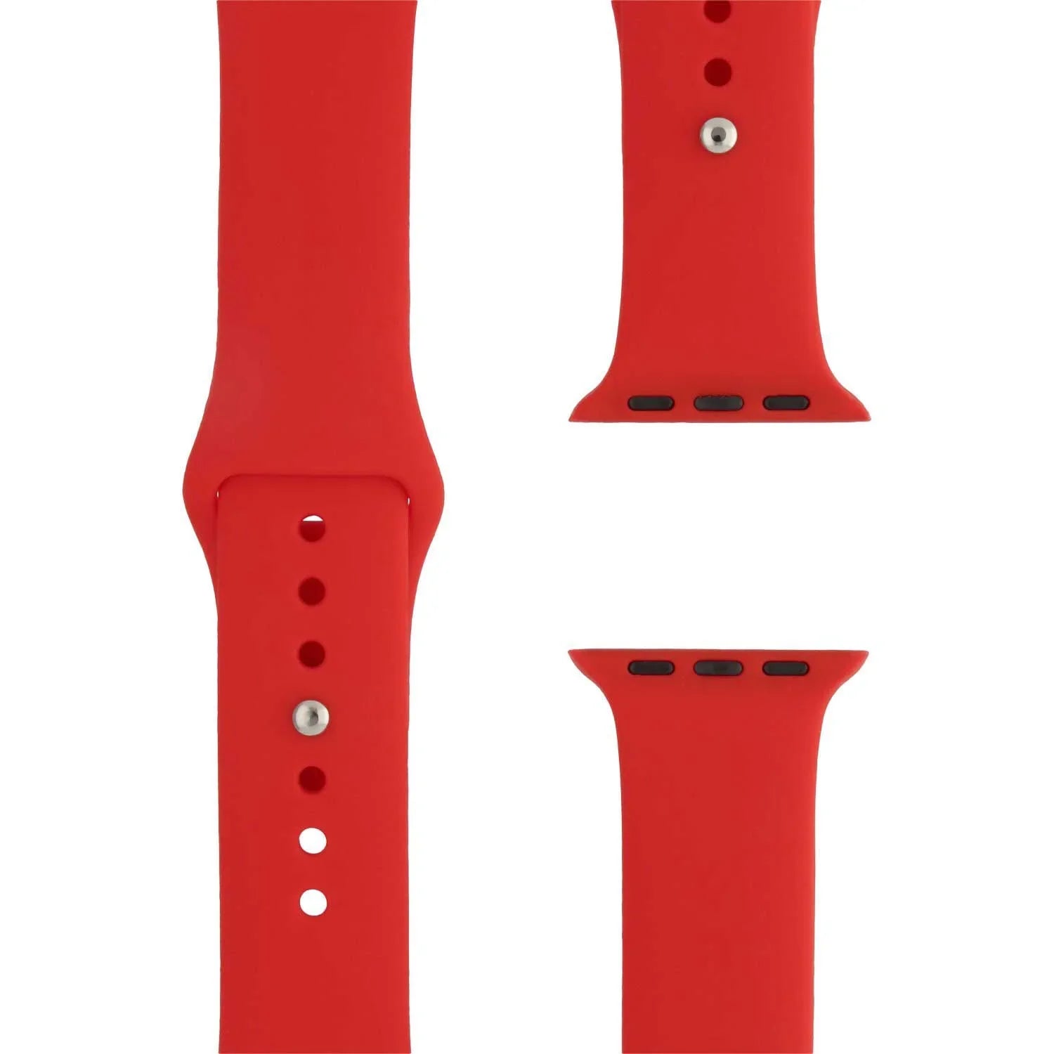 Bracelet Apple Watch Ovaro - silicone - rouge
