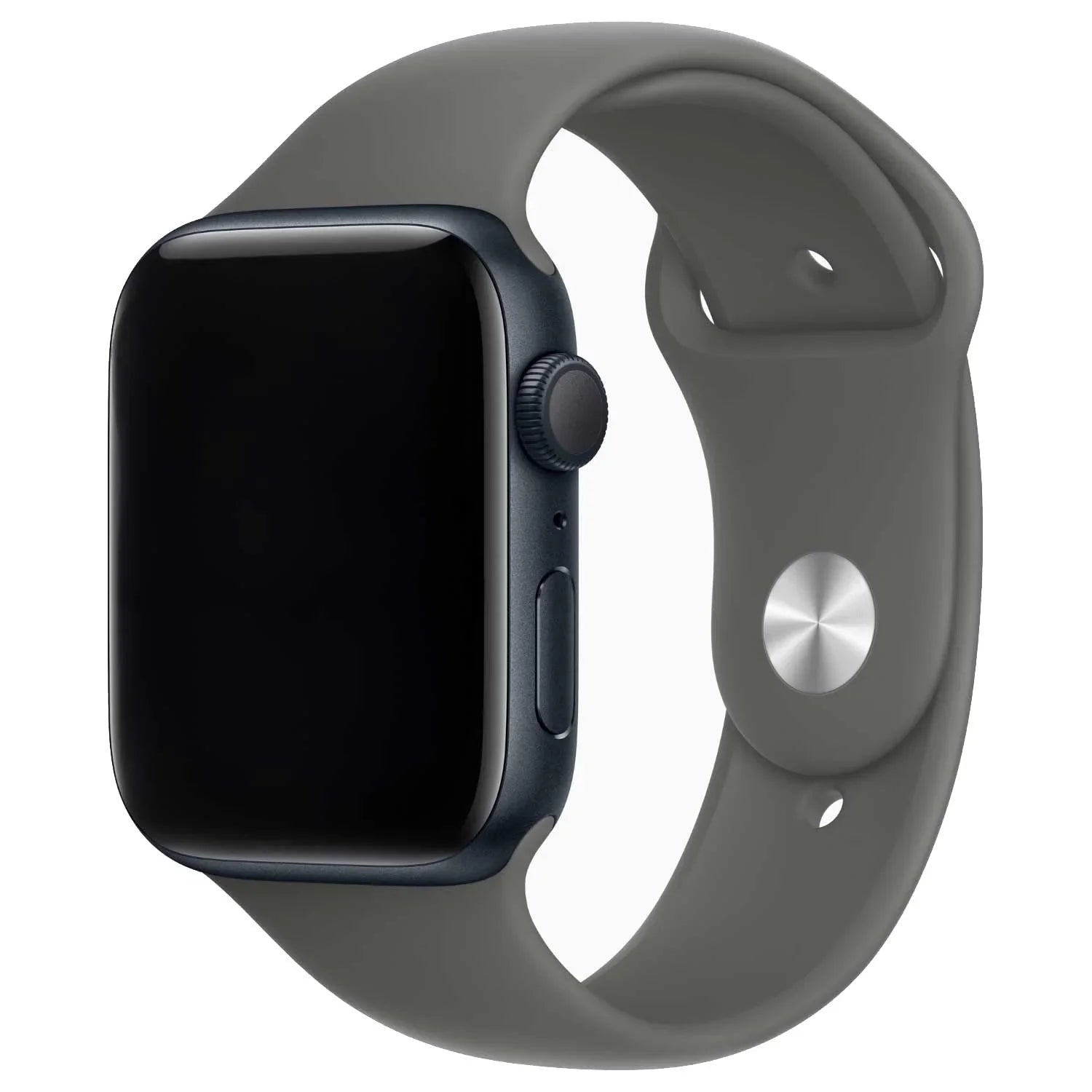 Bracelet Apple Watch Savro - silicone - gris roche