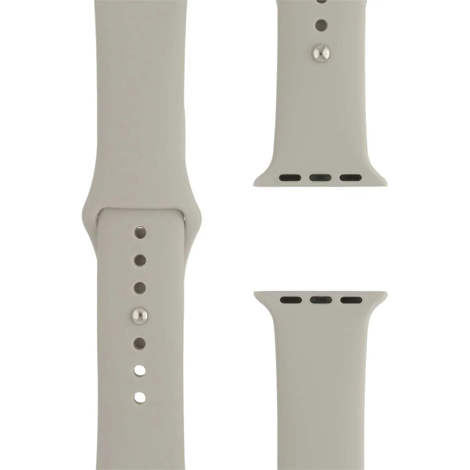 Bracelet Apple Watch Savro - silicone - marron pierre