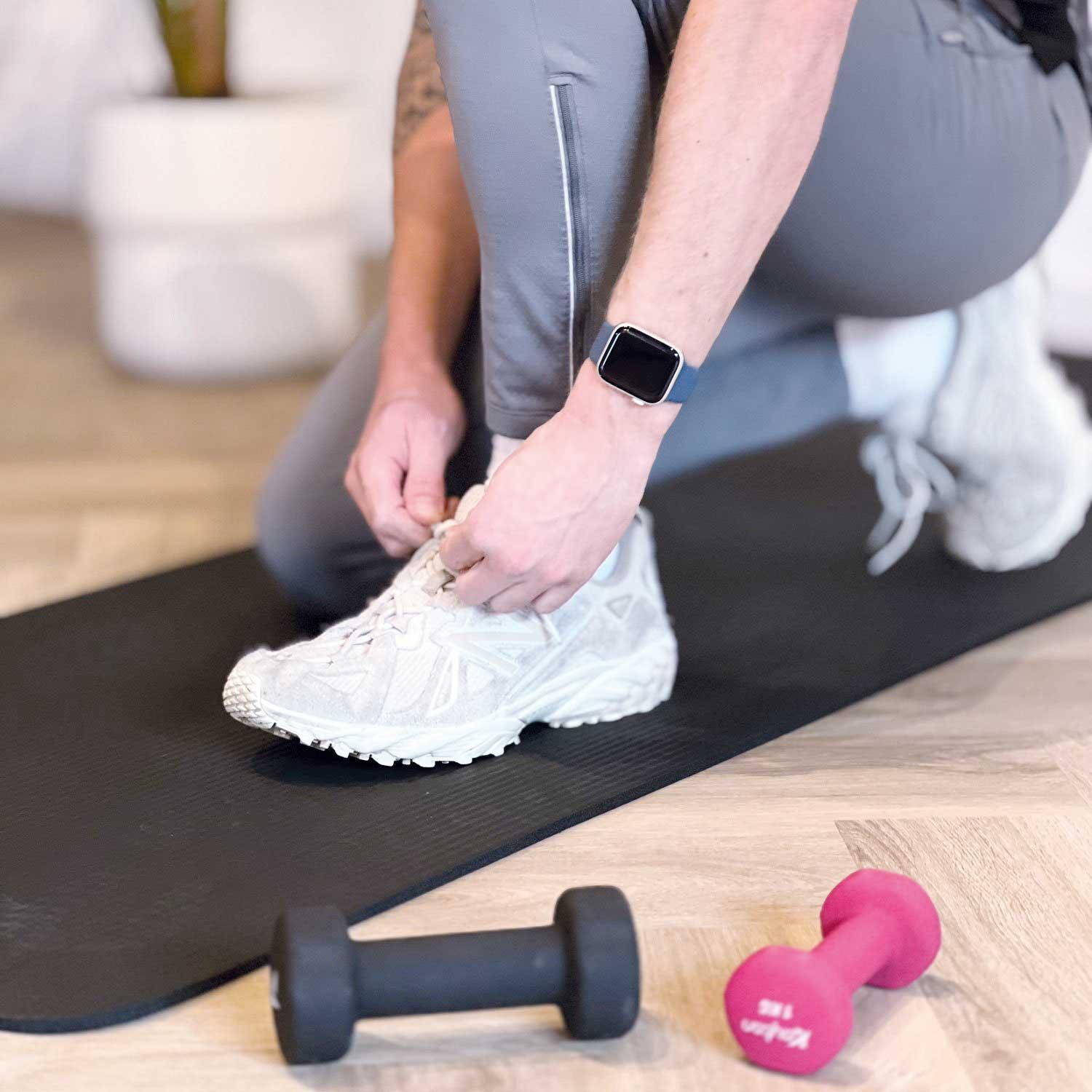 Bracelet Apple Watch Vyon - silicone - bleu orageux