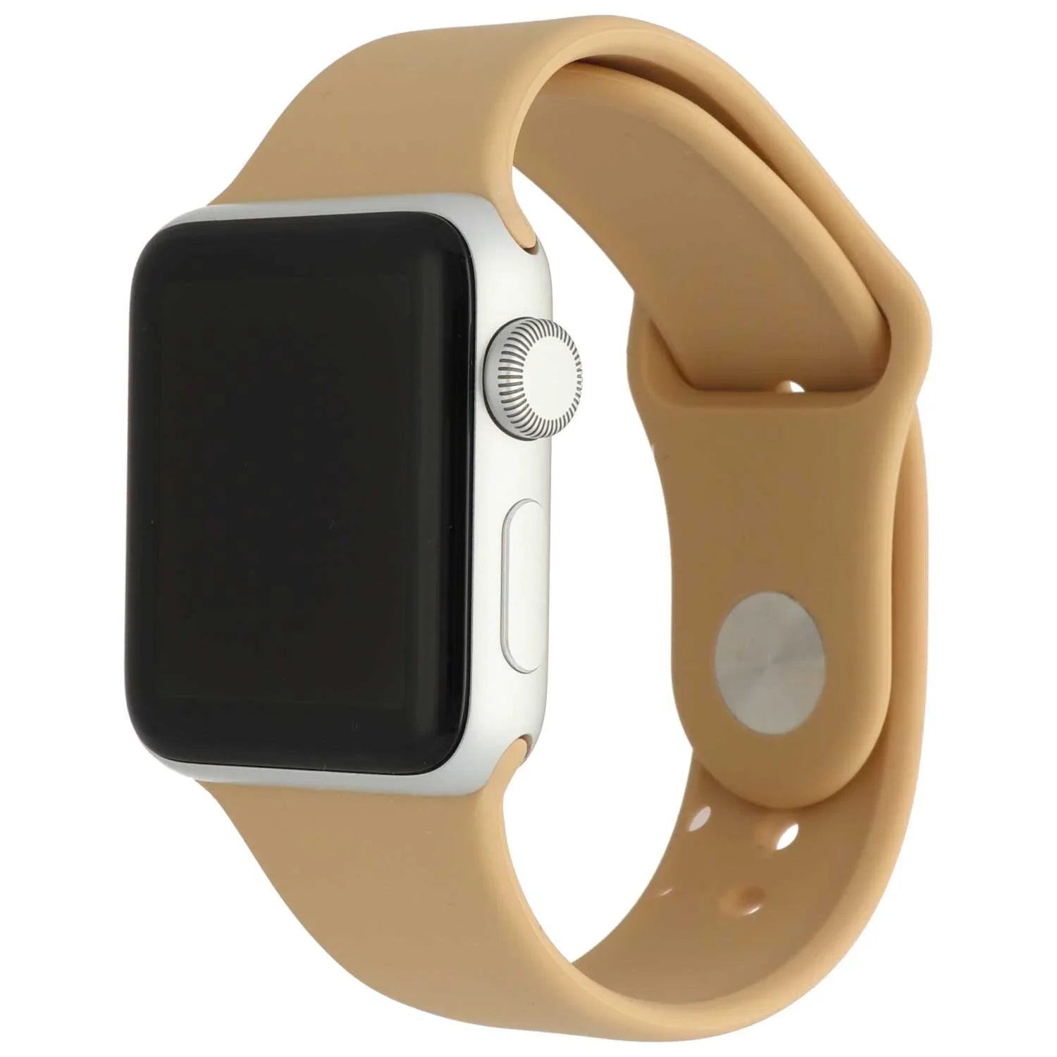 Bracelet Apple Watch Savro - silicone - noyer