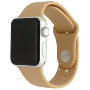 Bracelet Apple Watch Savro - silicone - noyer