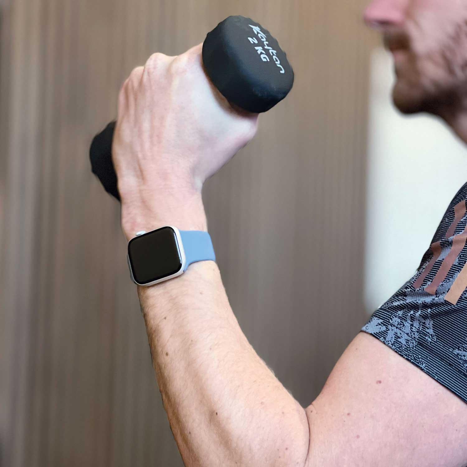 Bracelet Apple Watch Vyon - silicone - bleu hivernal