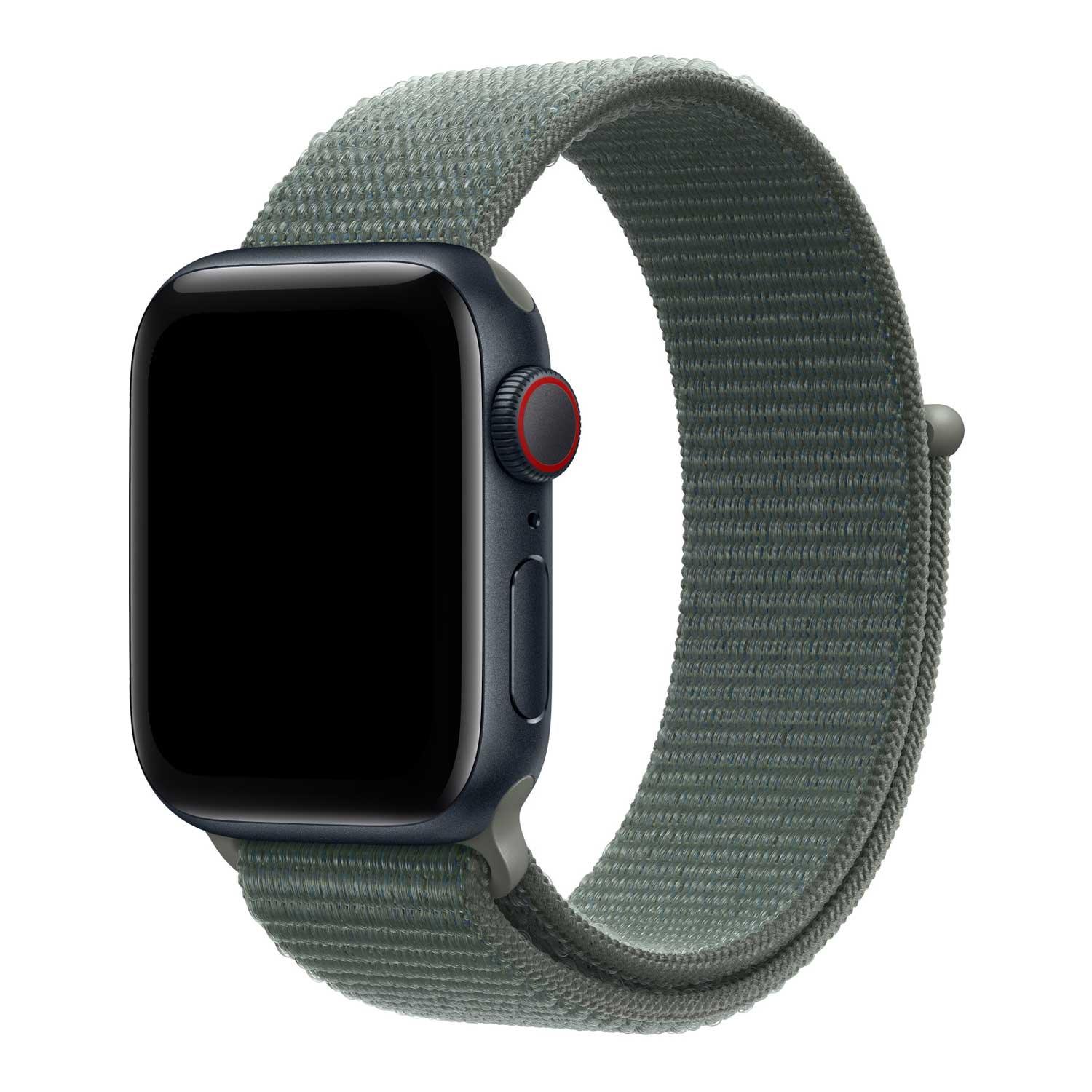 Bracelet Apple Watch Flyne - tissé - nylon - vert sauge