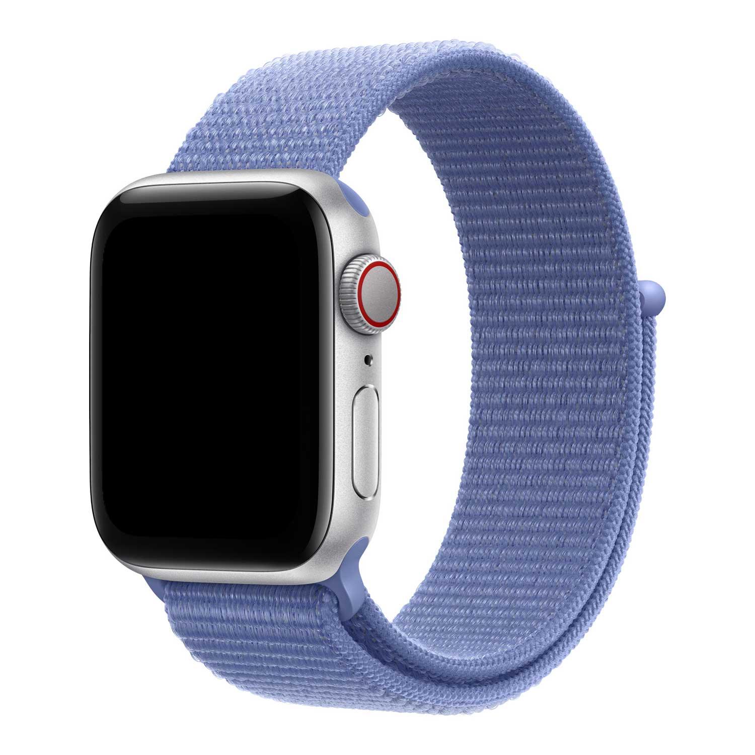 Bracelet Apple Watch Flyne - tissé - nylon - bleu violet