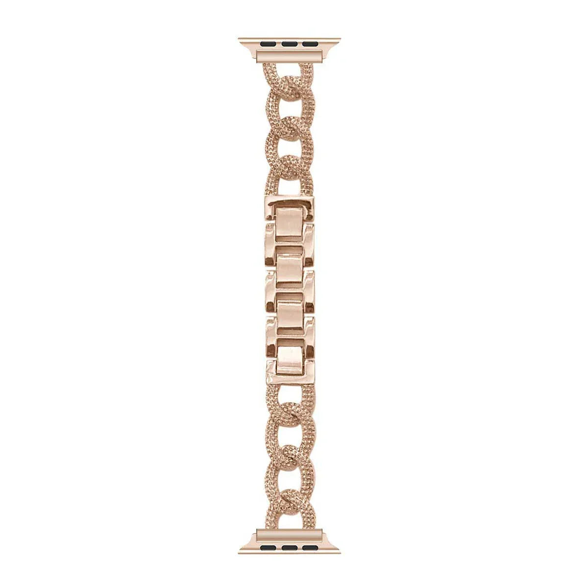 Bracelet Apple Watch Chain - acier - or rose