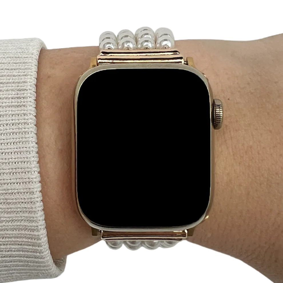 Bracelet Apple Watch - bijou - Blanc