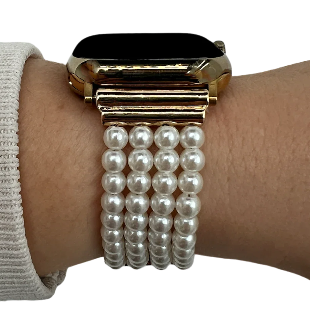 Bracelet Apple Watch - bijou - Blanc