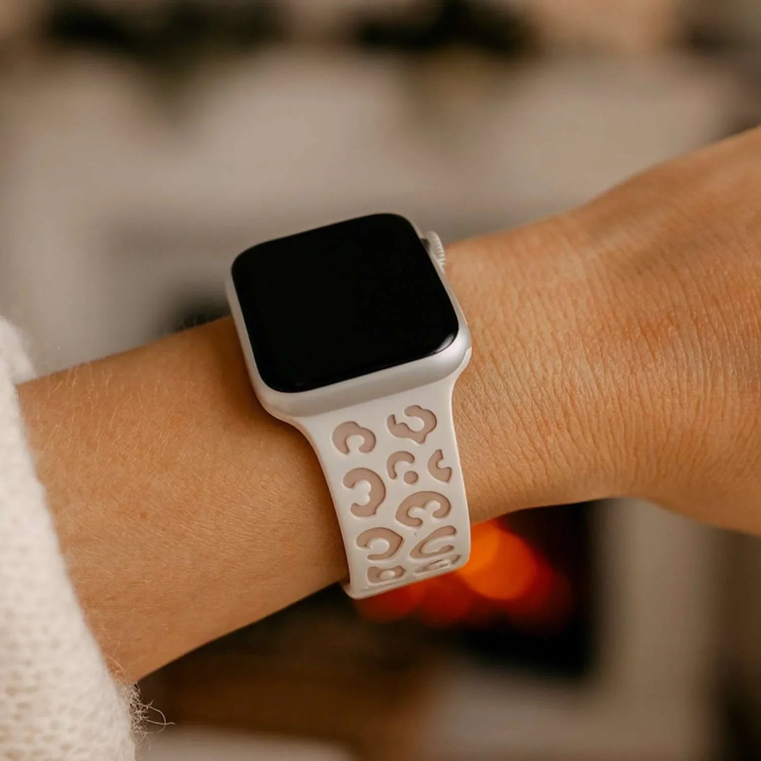 Bracelet Apple Watch Wild - silicone - rose lumière stellaire