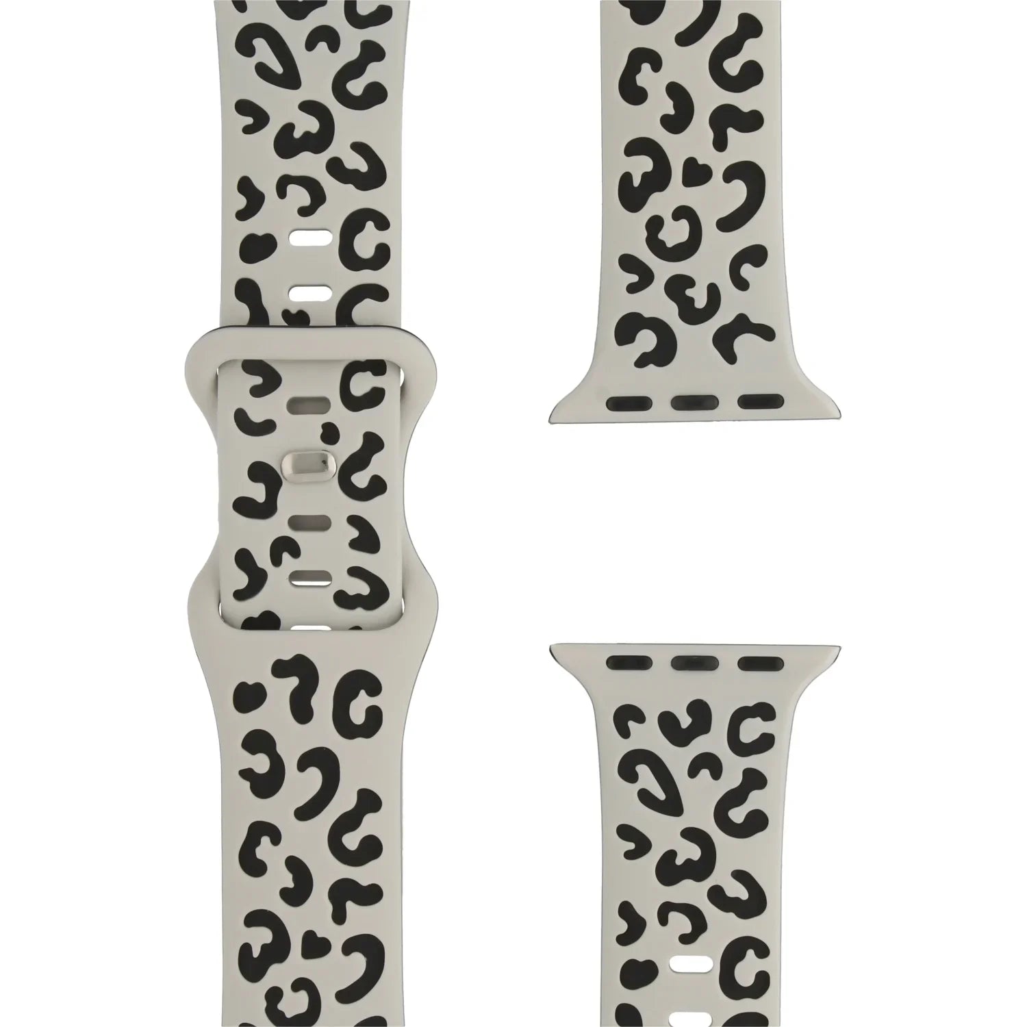 Bracelet Apple Watch Wild - silicone - lumière stellaire noire