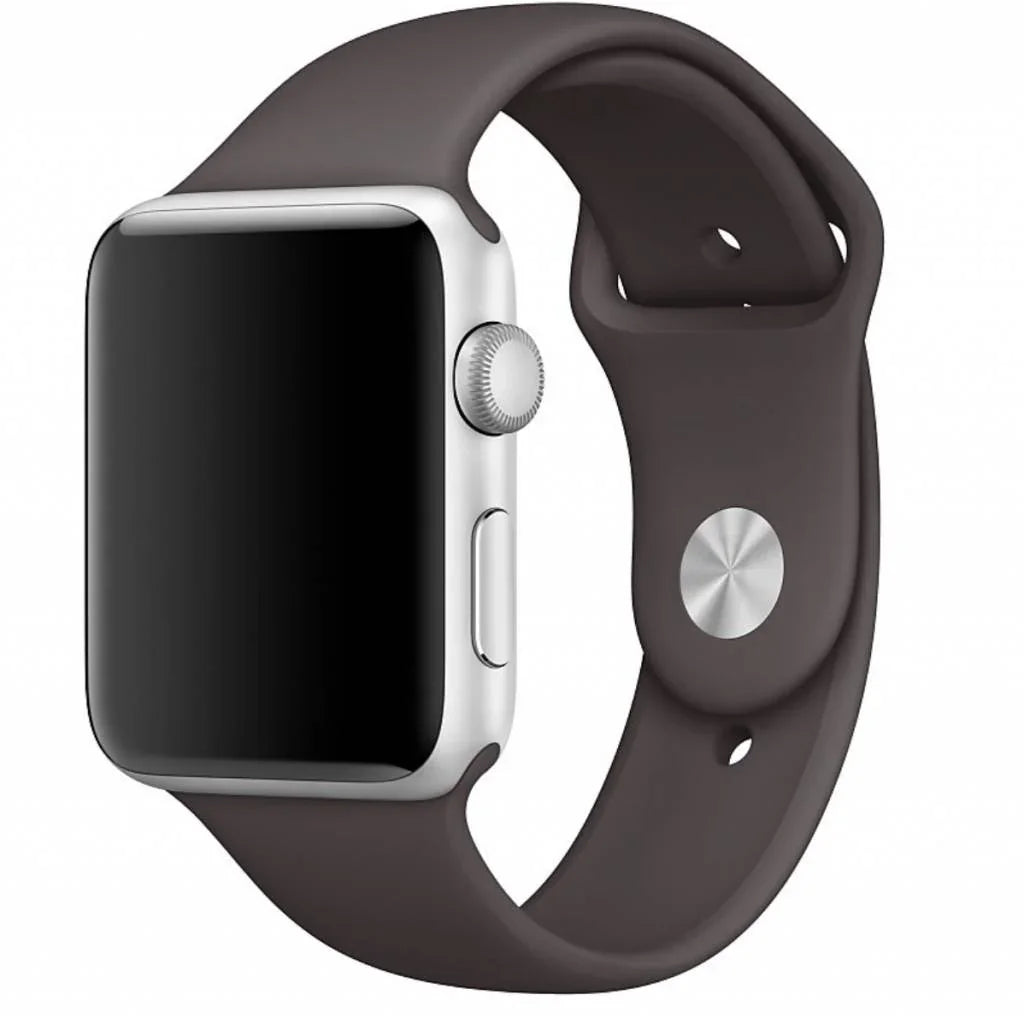 Bracelet pour Apple Watch - silicone - cacao