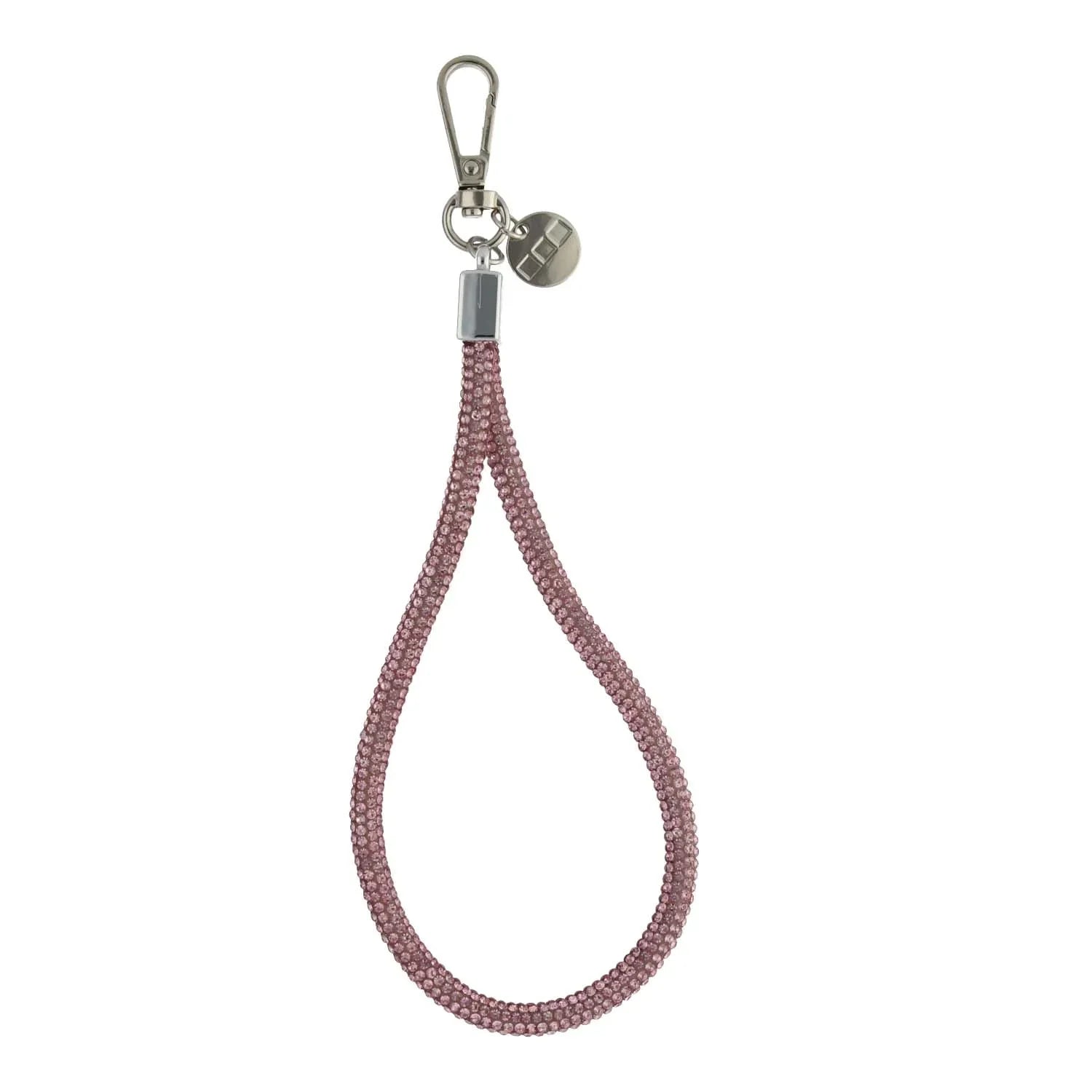 Cordon de téléphone Diamond - rose - argenté