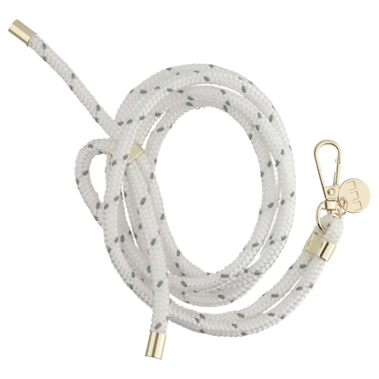 Cordon de téléphone Longa - blanc - or