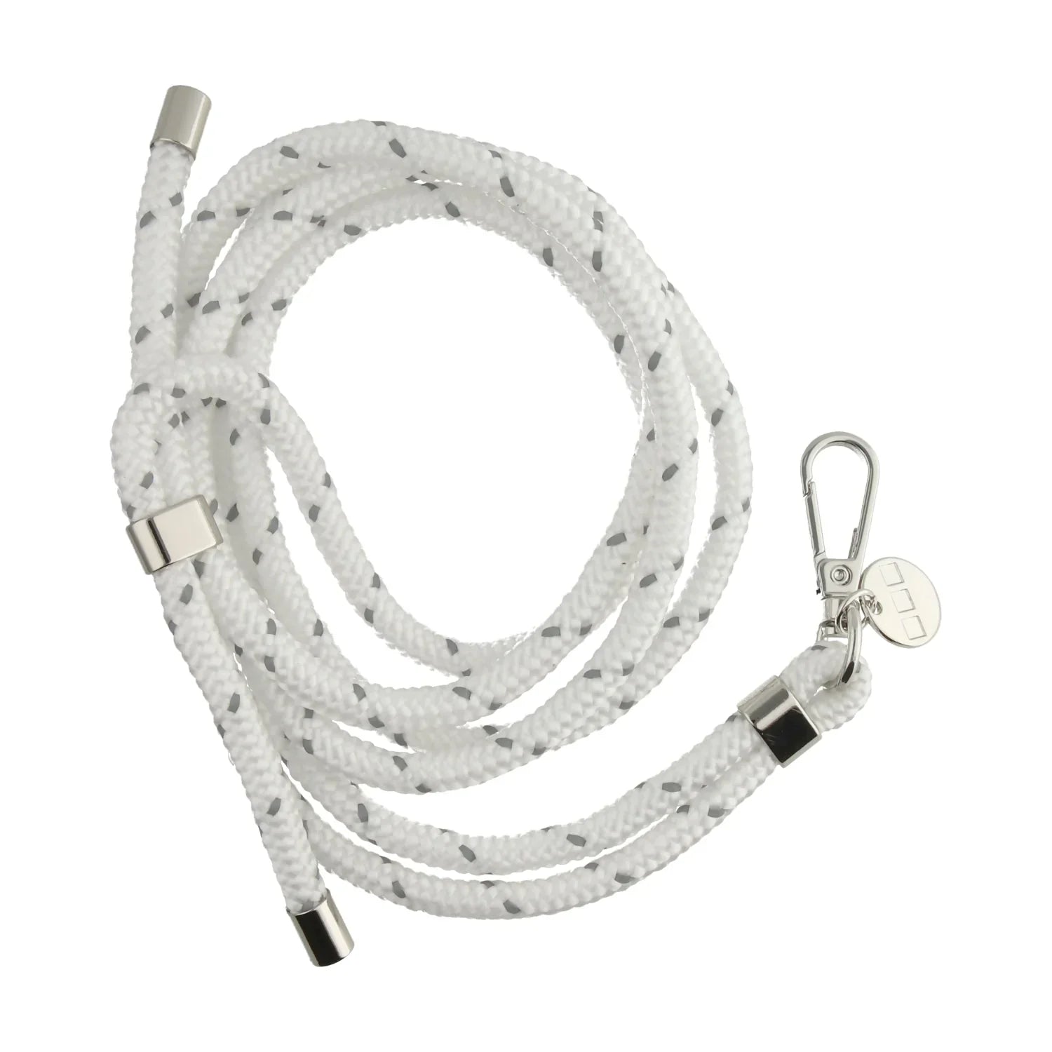 Cordon de téléphone Longa - blanc - argent