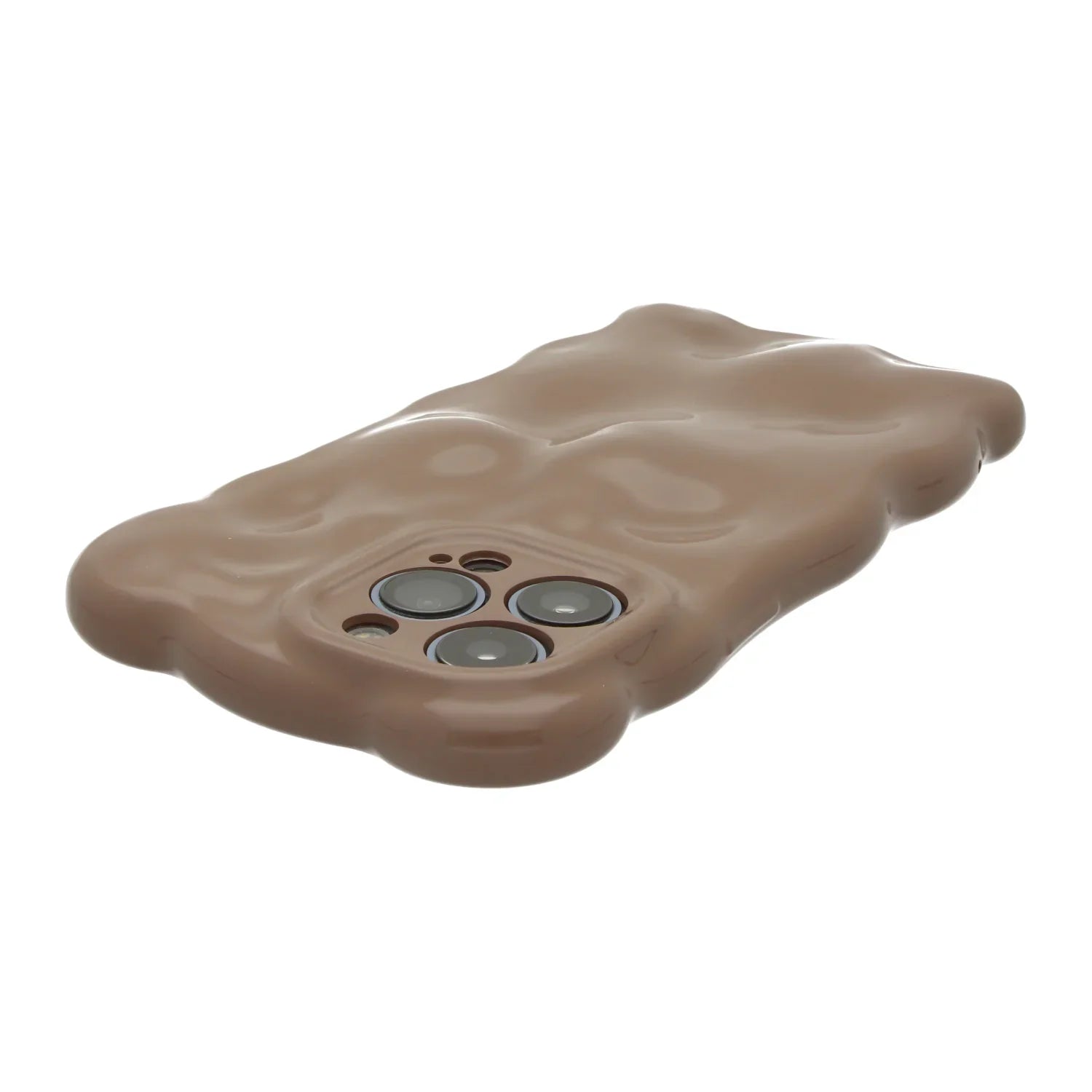Coque iPhone Bubble - marron clair