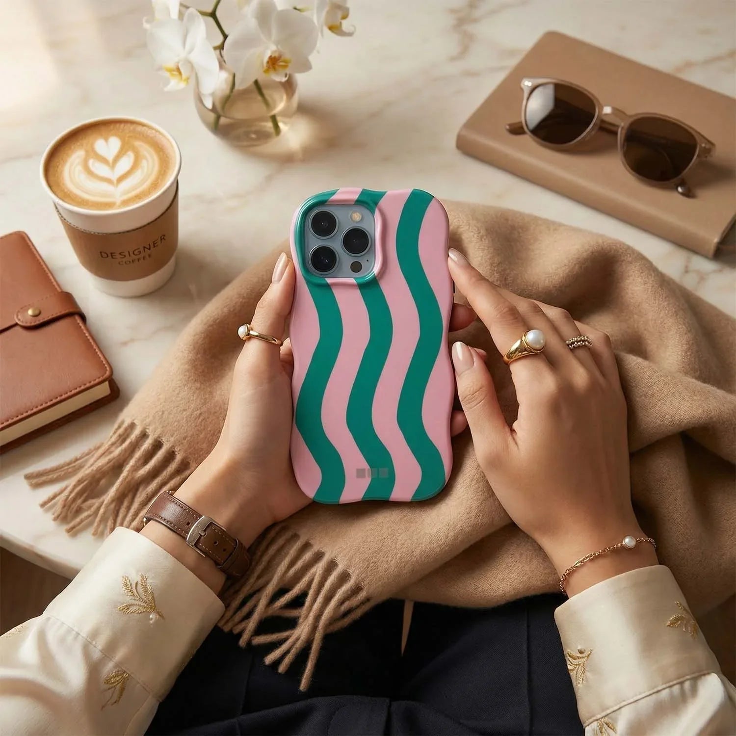 Coque iPhone Candy - vert rose