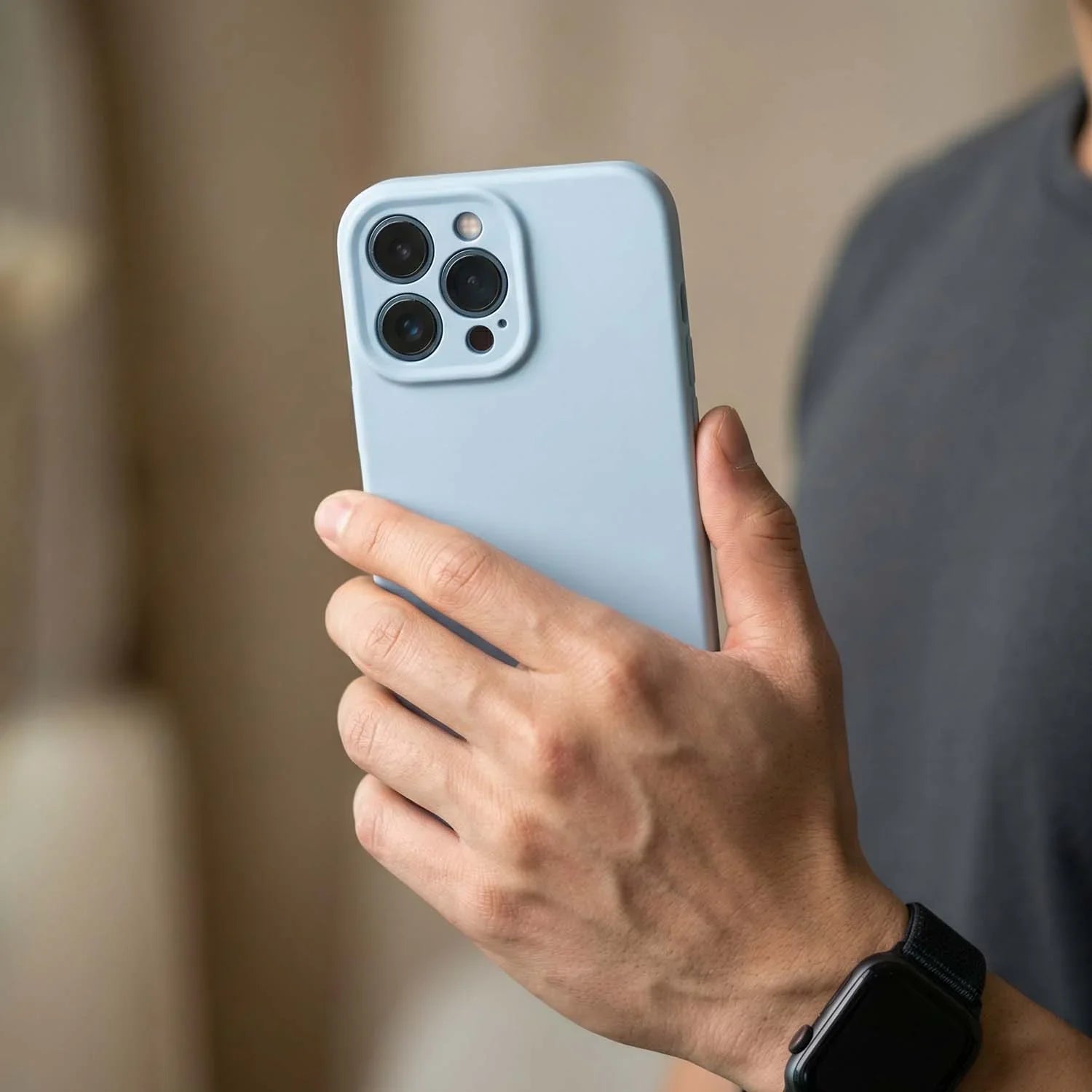 Coque iPhone Coloree - bleue