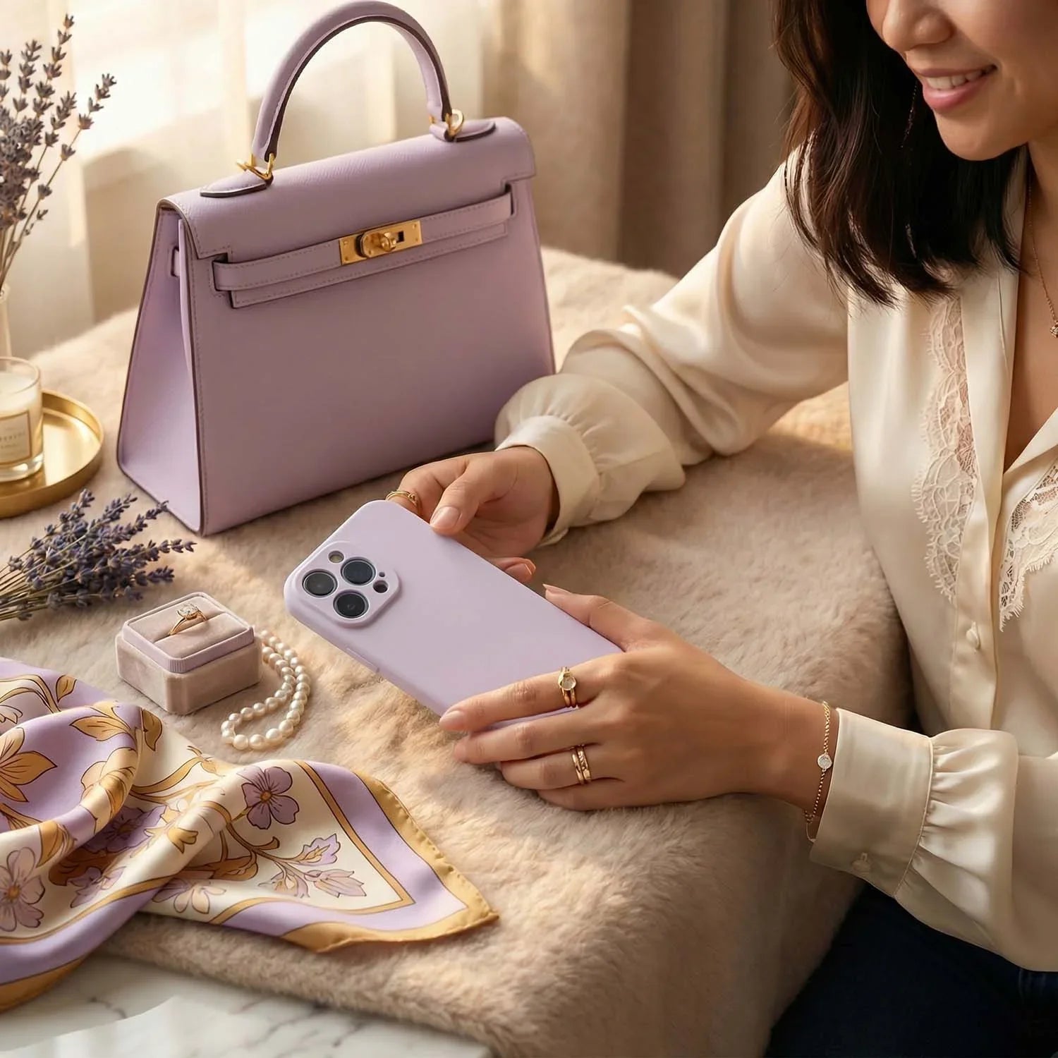 Coque iPhone Coloree - violet