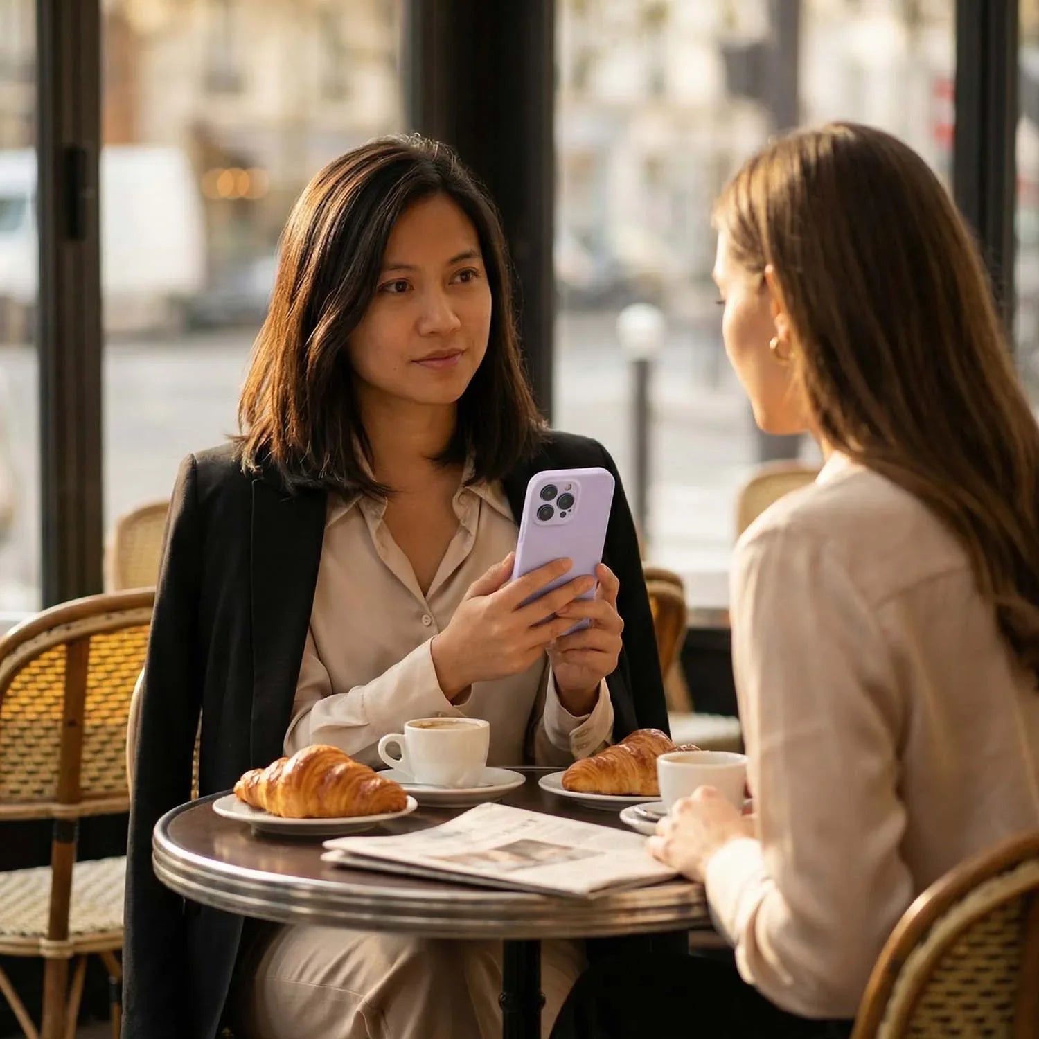 Coque iPhone Coloree - violet