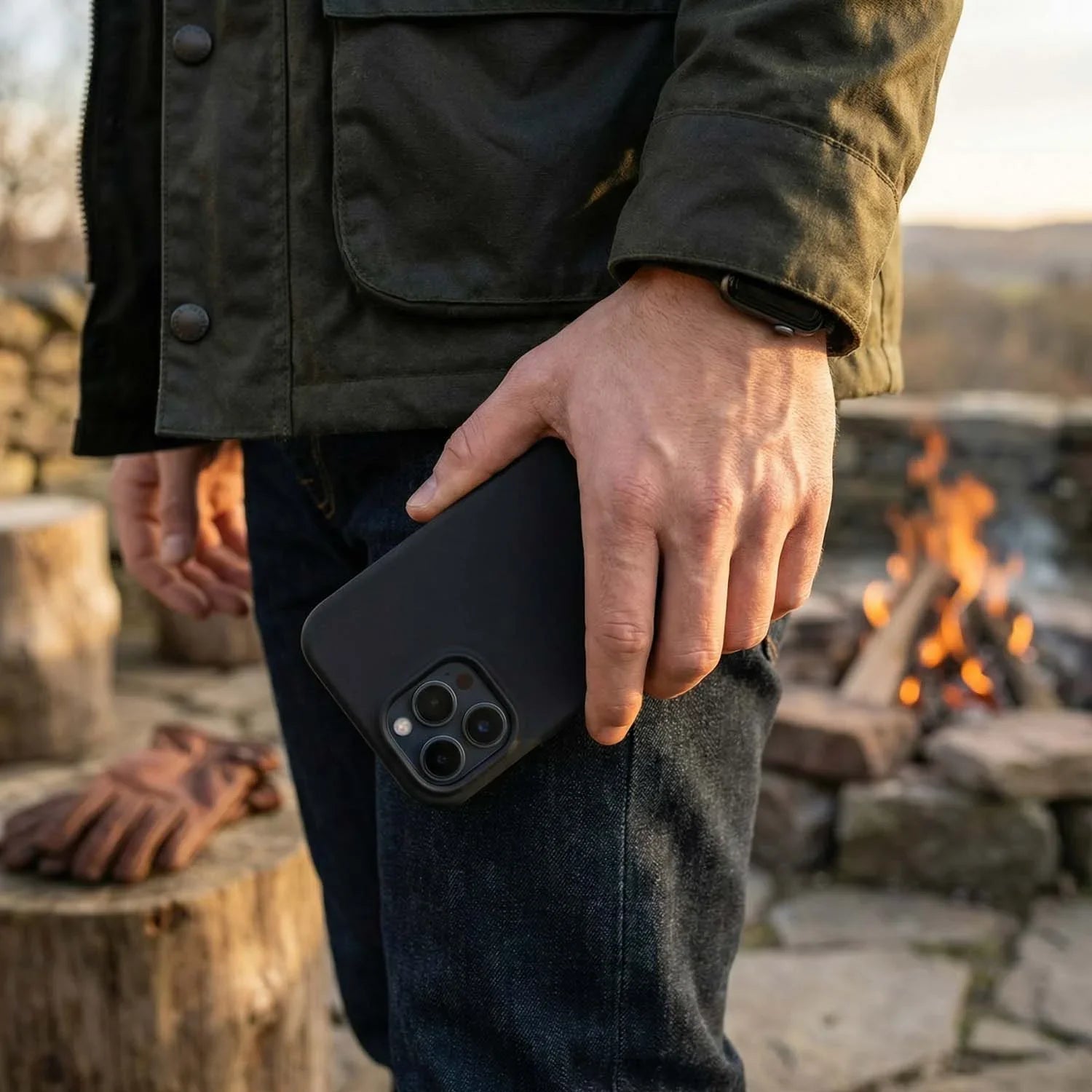 Coque iPhone Coloree - noir