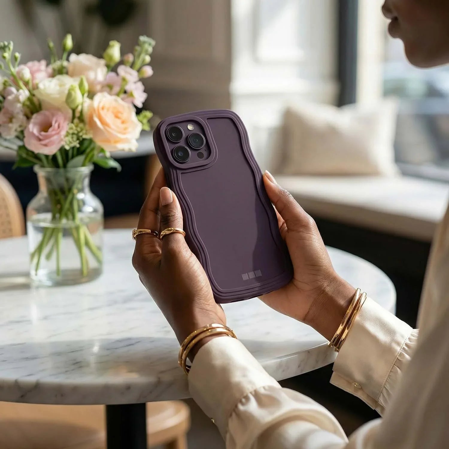 Coque iPhone Curve - violet