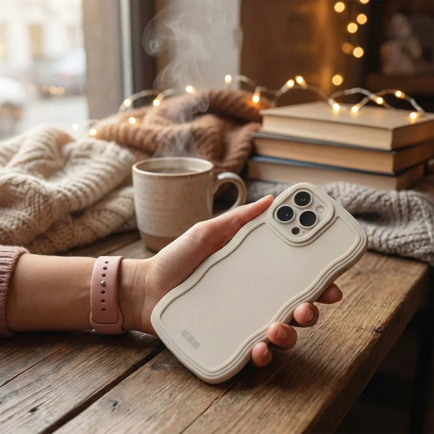 Coque iPhone Curve - Lumière stellaire