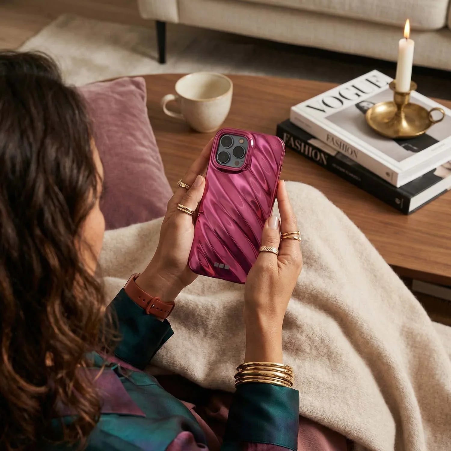 Coque iPhone Lustra - rose vif